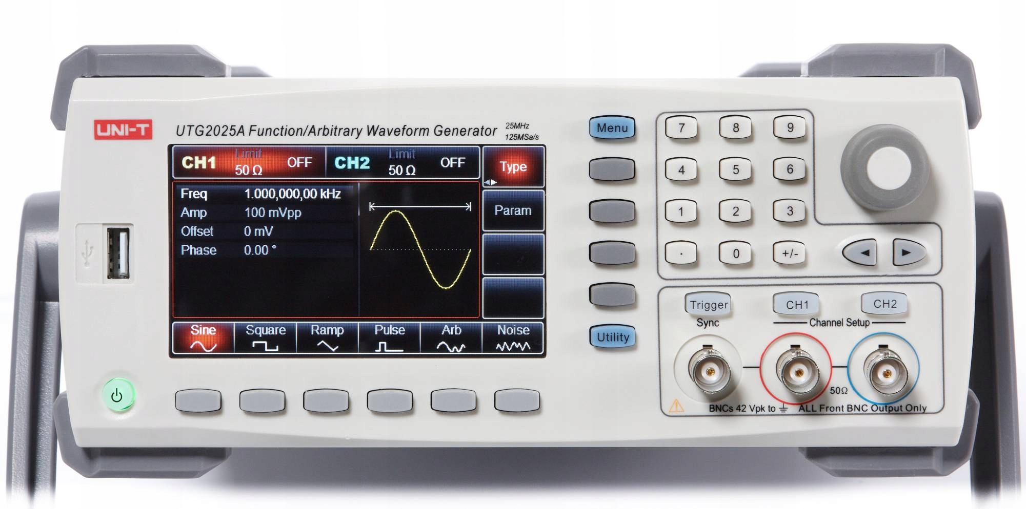 2× Generator Uni-T UTG2025A