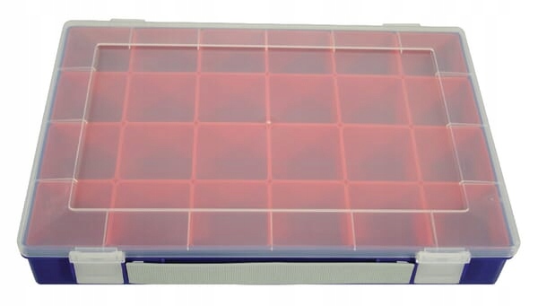 Sortimentová kazeta, 335x225x55 mm, modrá, 24 přihrádek WE6009