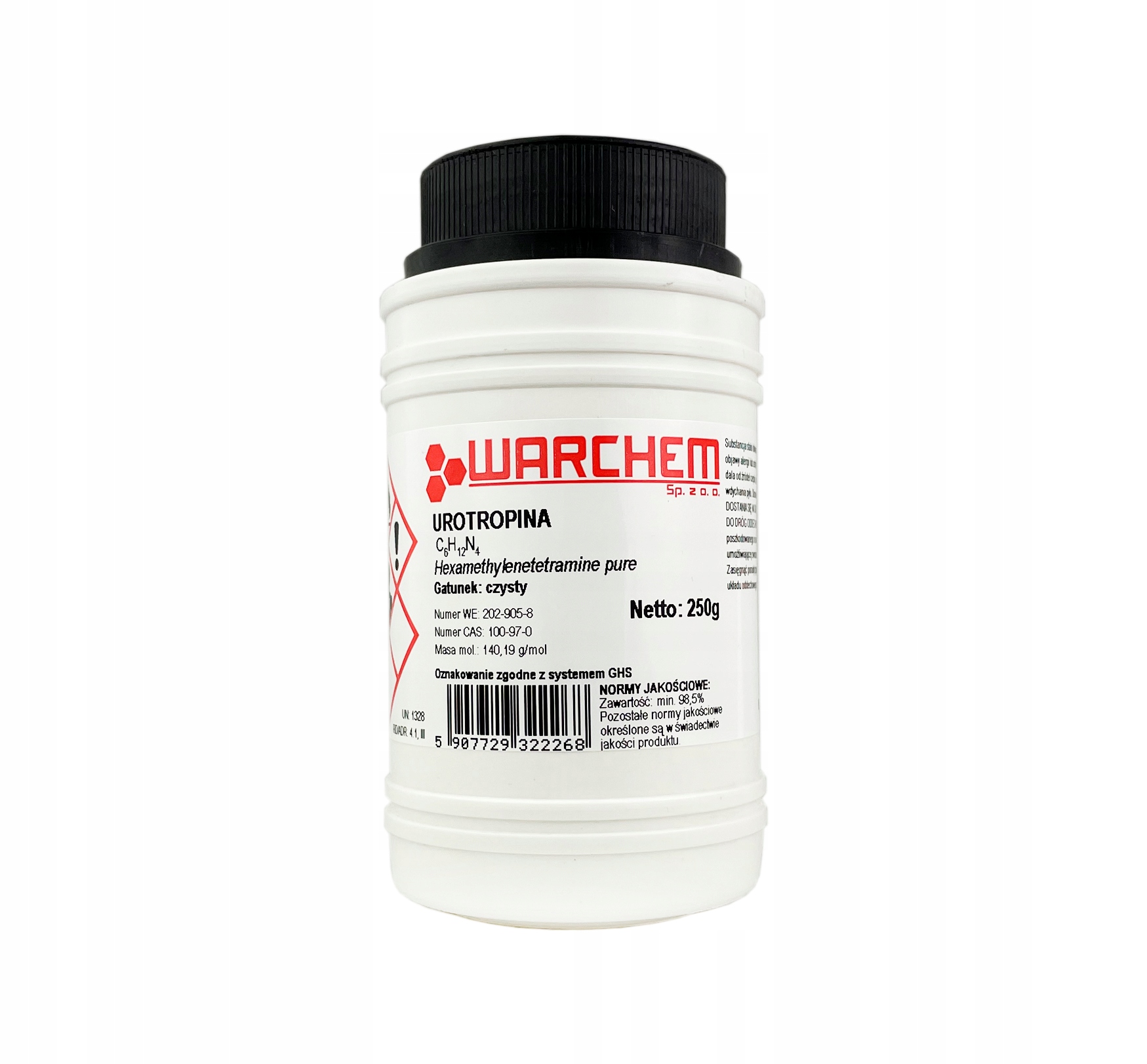 

Urotropina czysta 250g Warchem