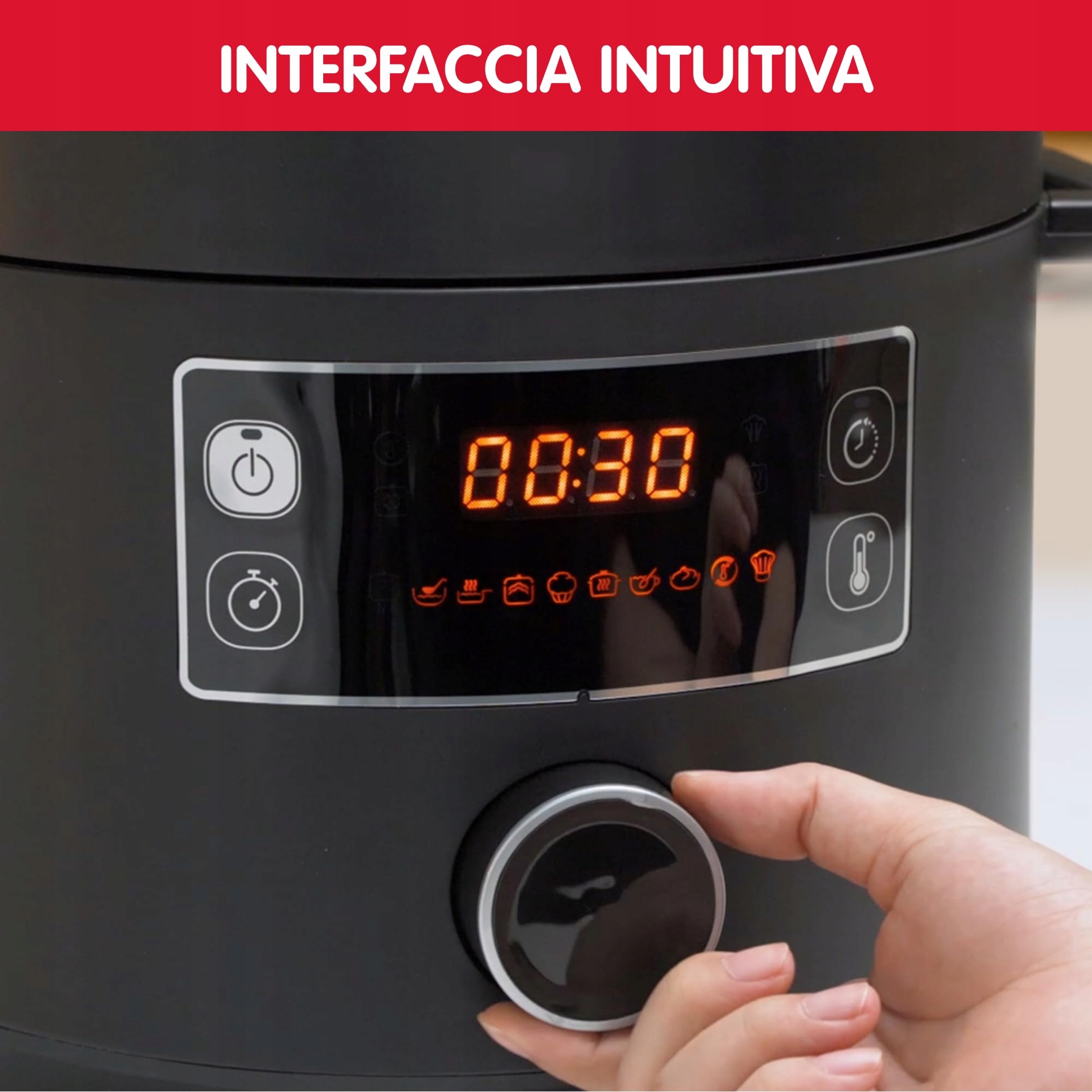 MOULINEX Epic Turbo Cuisine Szybkowar Elektryczny 1090W Czarny — miniatura 3