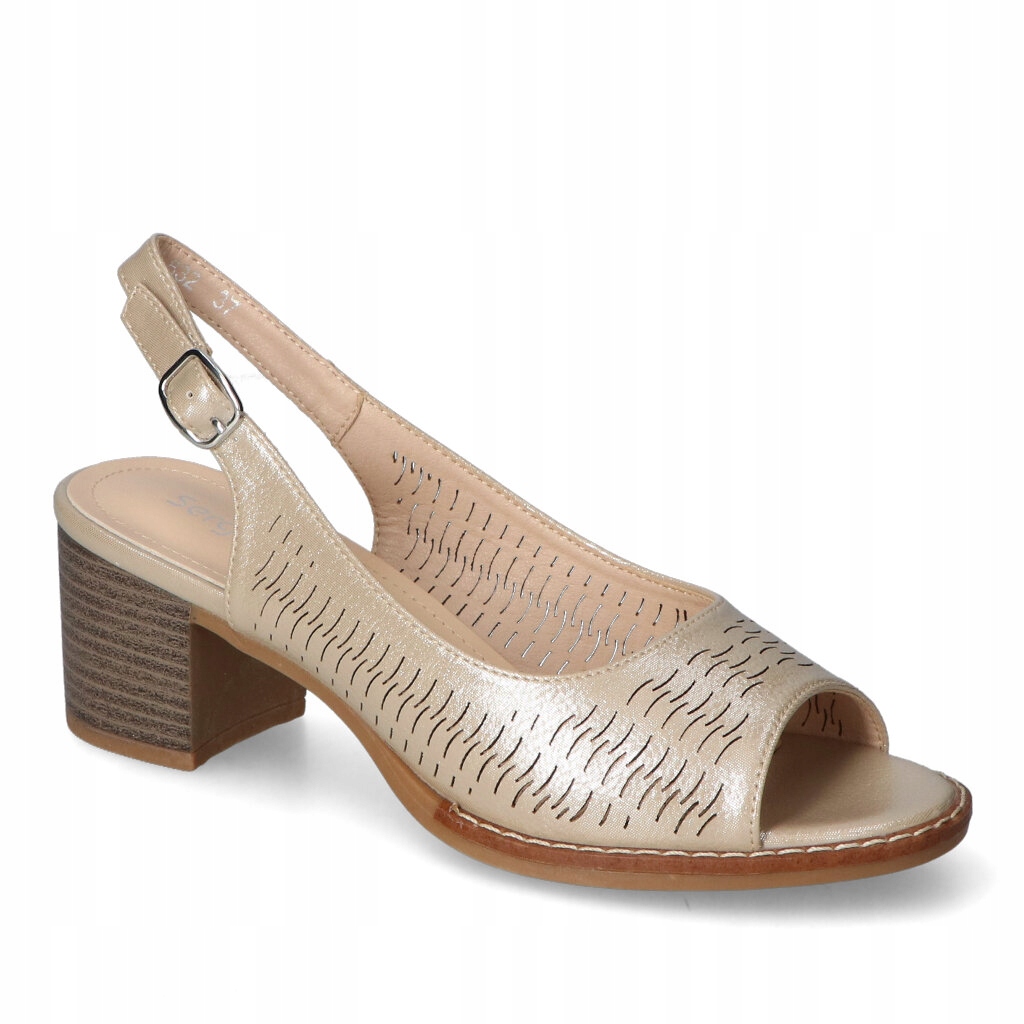 Dámské sandály Sergio Leone Zlaté kožené 37