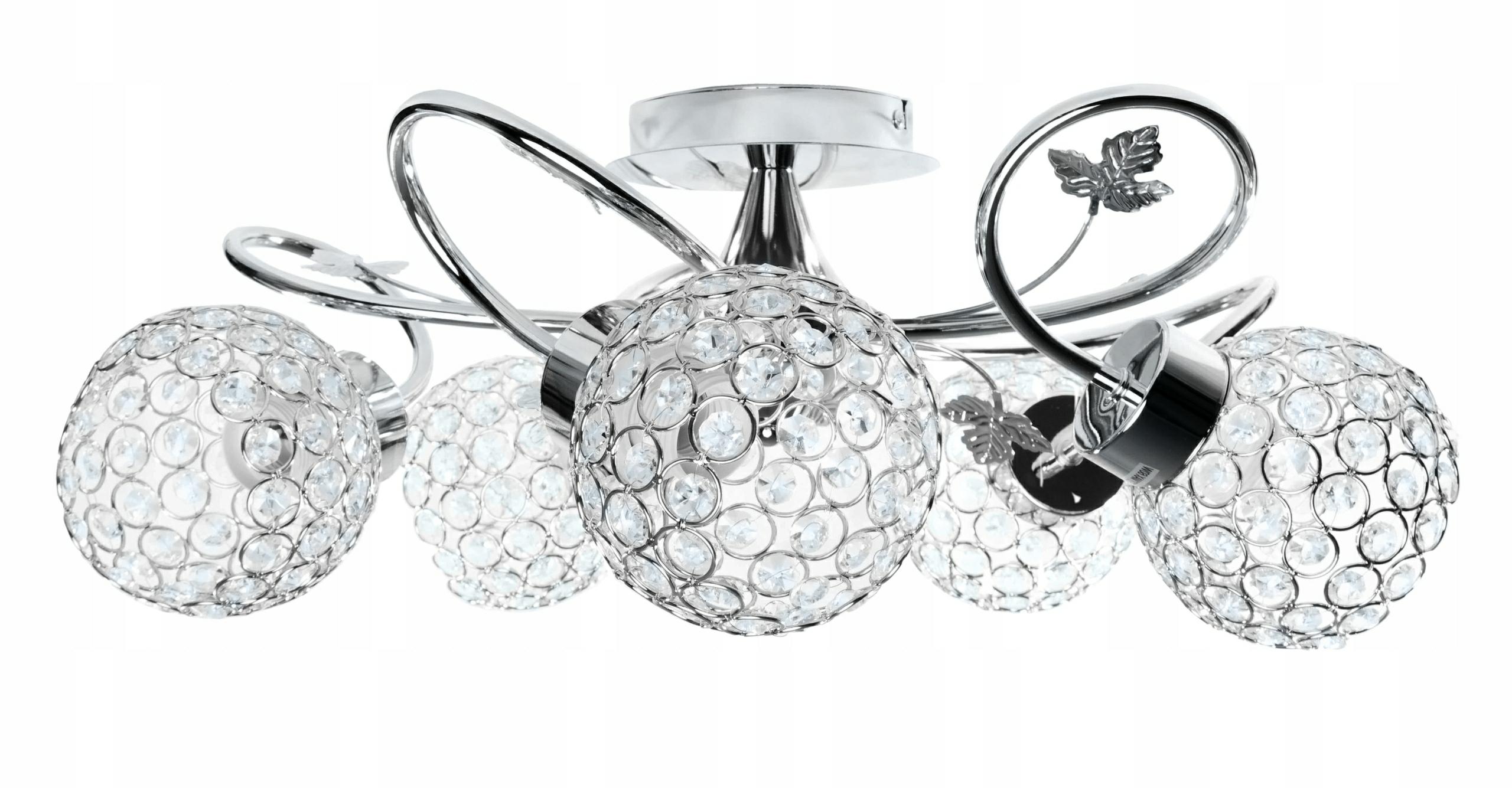 Stropné Svietidlo Lampa stropný luster krištáľový Crystal II Glamour do obývacej izby