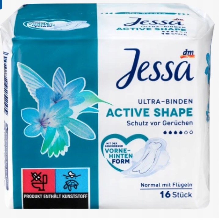 

Jessa Aktive Shape Podpaski ultra 16szt
