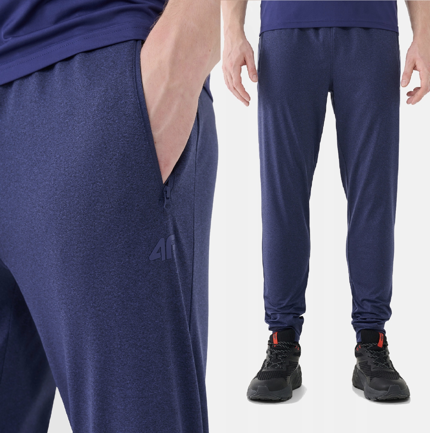 Spodnie Męskie Dresowe 4F Treningowe Szybkoschnące 3XL TFTRM0835 SS25