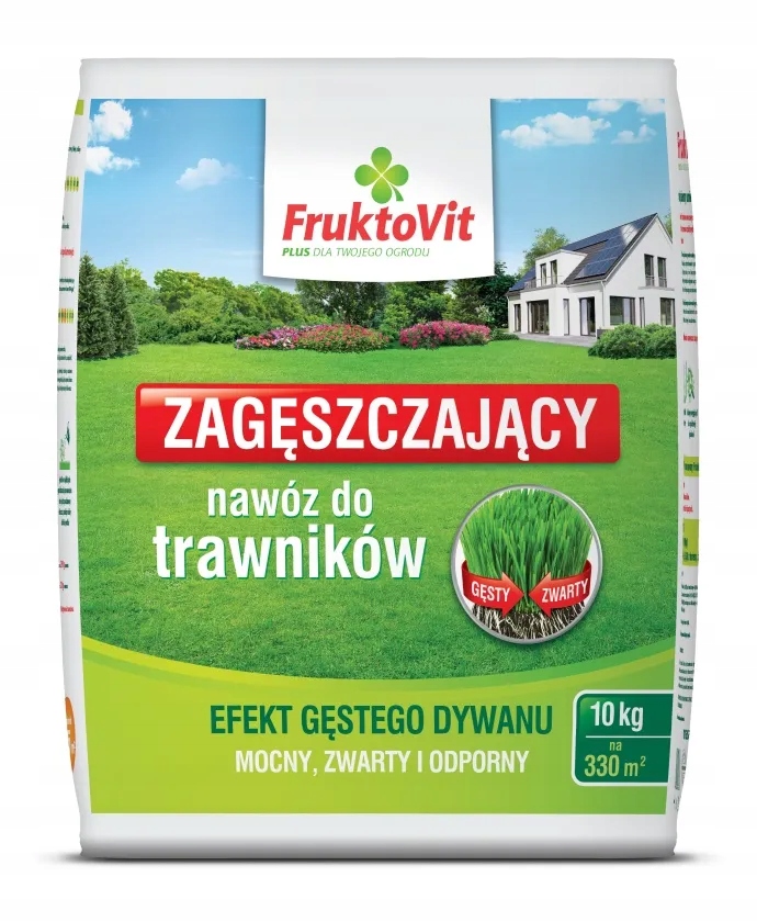 Nawóz zagęszczający do trawników 10kg FruktoVit Plus