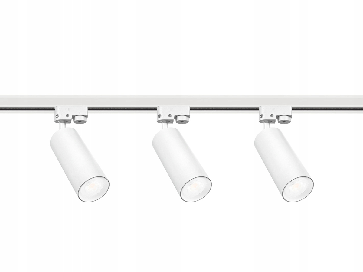 Oświetlenie Szynowe LED 3x Lampa Reflektor GU10 Szynoprzewód 1m 1-Fazowy