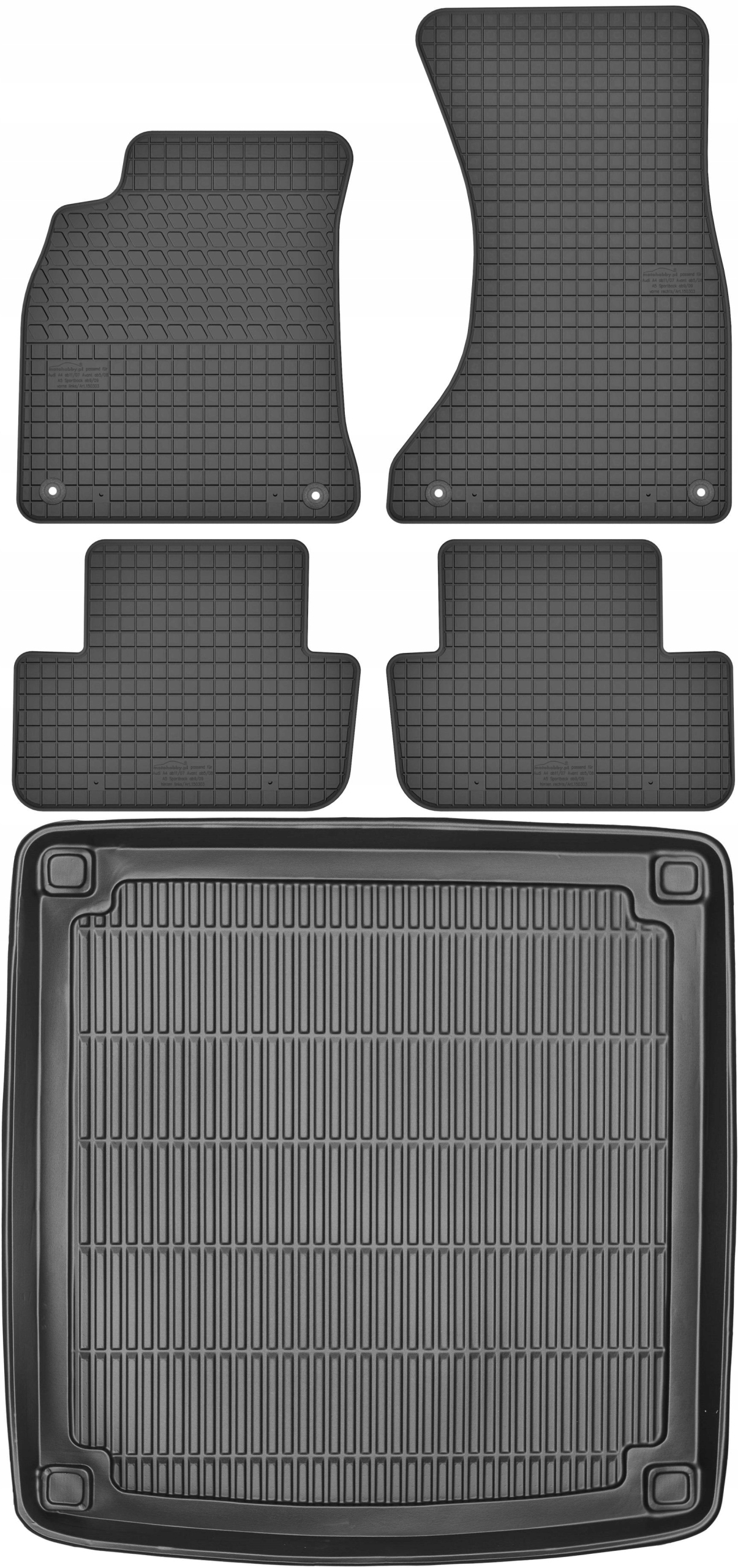 Audi A4 B8 Kombi 07-15 Gumové stierače rohož batožinového priestoru