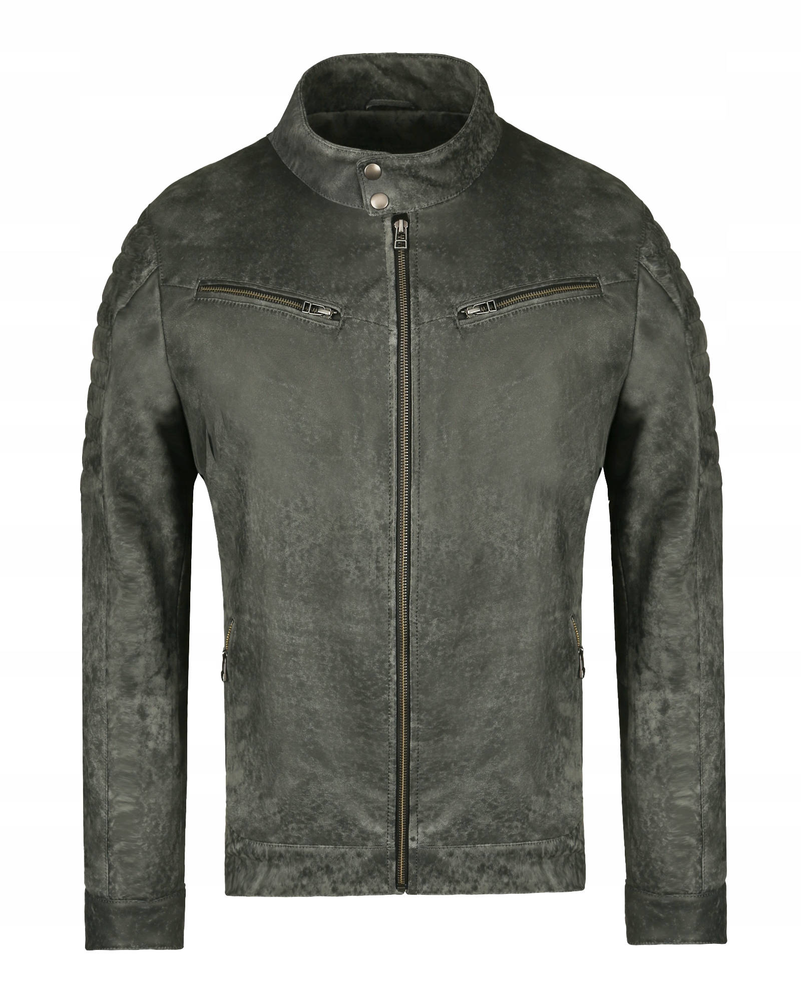 Pánská Kožená Bunda Marco M Zeleň Tomskór