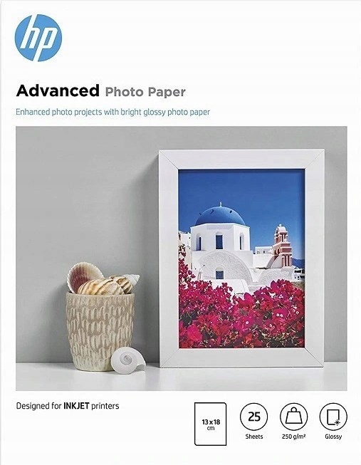 

Papier foto Hp Advanced 13x18 250g 25 ark. Q8696A