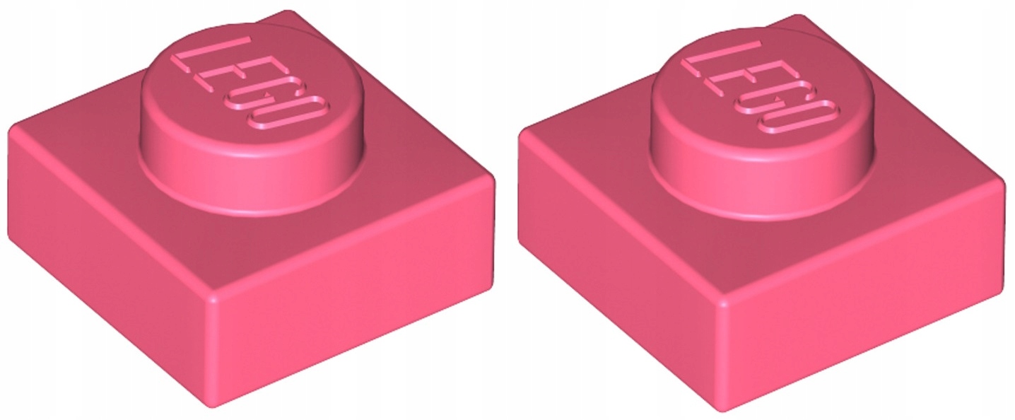 

Lego Płytka 1x1 Koralowy/Coral (3024/6258091) x2