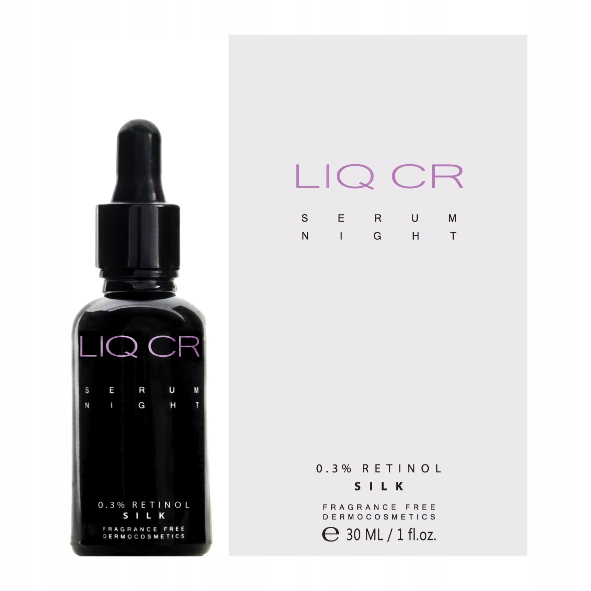 Liq Cr Serum Night 0.3% Retinol Silk 30 ml Intenzivní noční sérum s 0,3% retinolem Silk 30 ml Intenzivní korekční koncentrát