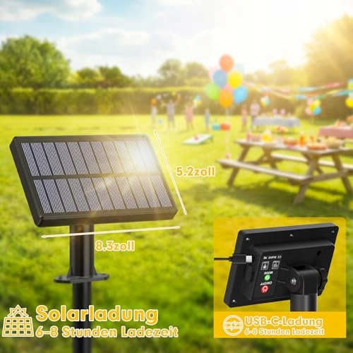 WARLISOU Solarna Girlanda Ogrodowa G40 14M Lampki Na Patio Balkon — miniatura 2