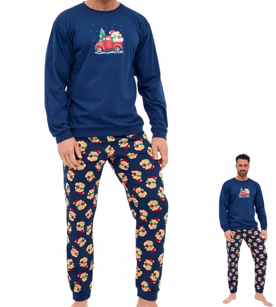 Pánské Pyžamo Cornette 115 Teddy S 44 Tmavě modrá