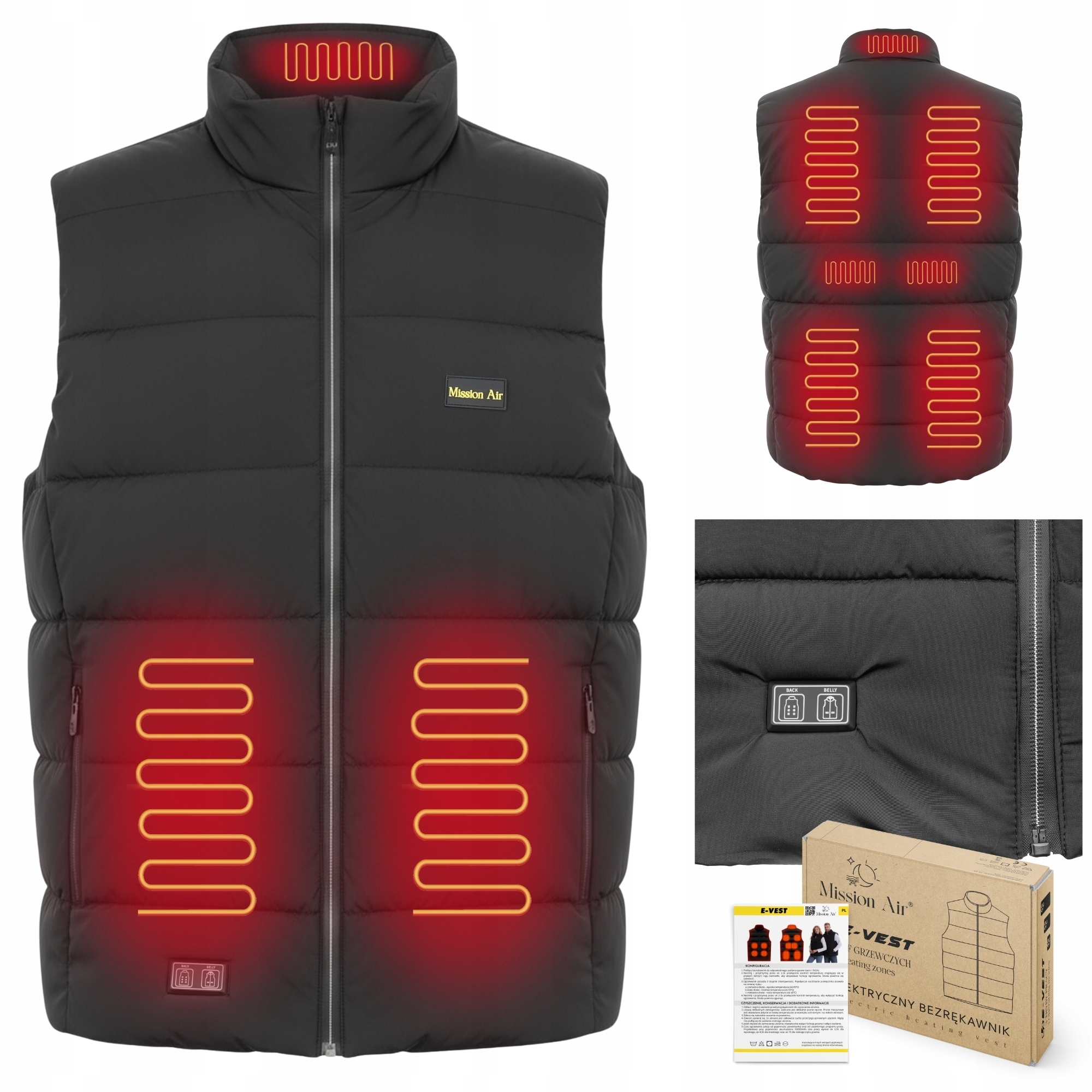 KAMIZELKA ROBOCZA BHP PODGRZEWANA BEZRĘKAWNIK KURTKA ZIMOWA OCIEPLANA 3XL