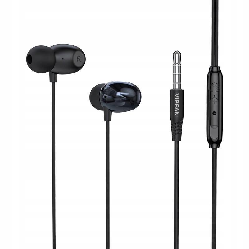 

Słuchawki Dokanałowe Przewodowe Vipfan jack 3.5mm
