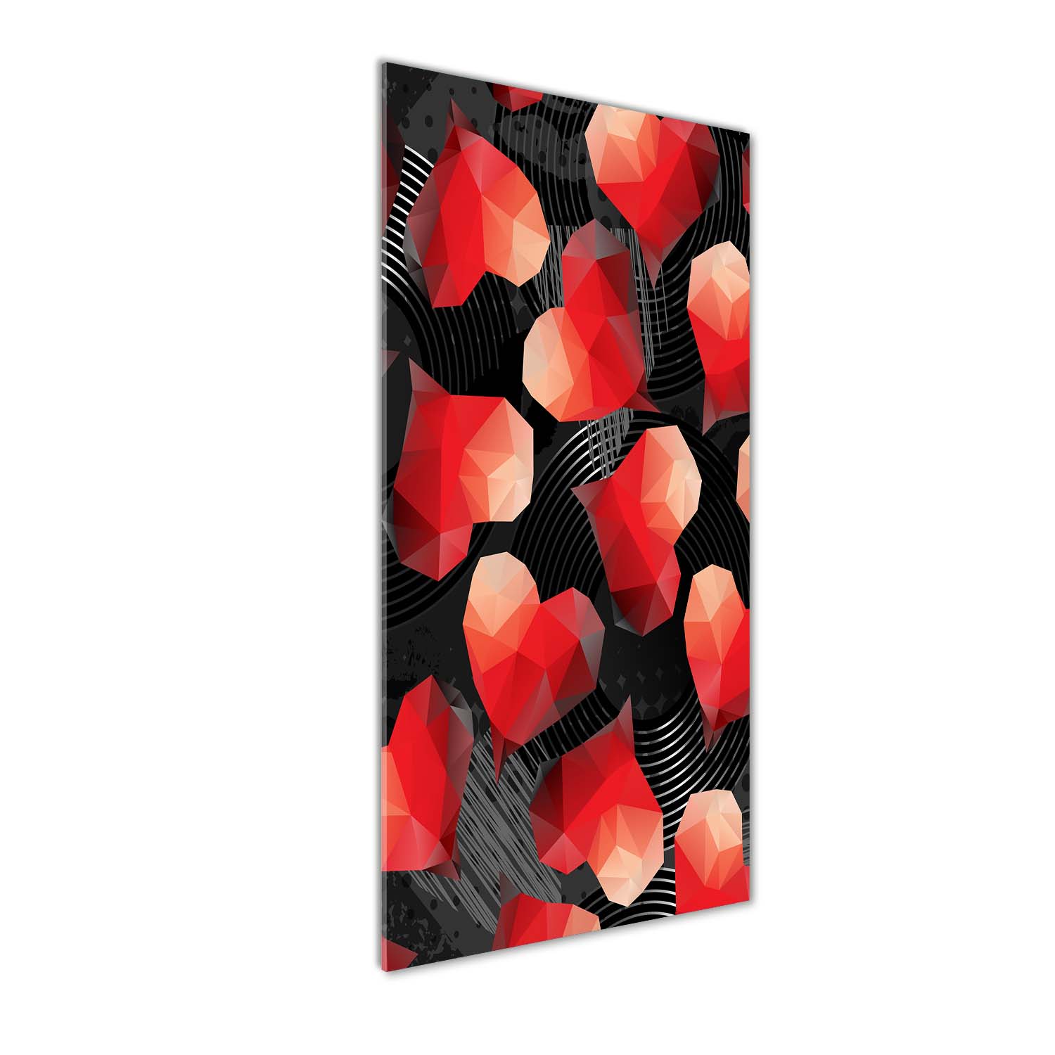 

Foto obraz akrylowy Geometryczne serca 50x125 cm