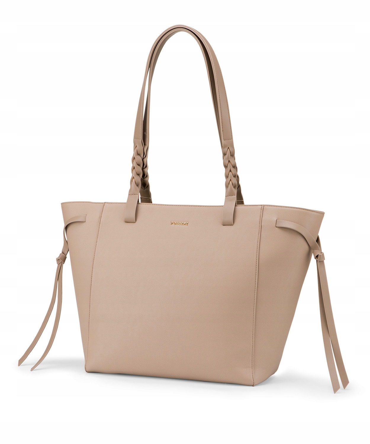 Dámská nákupní taška přes rameno Velká pojme A4 Puccini Béžová BK1241202D-6A