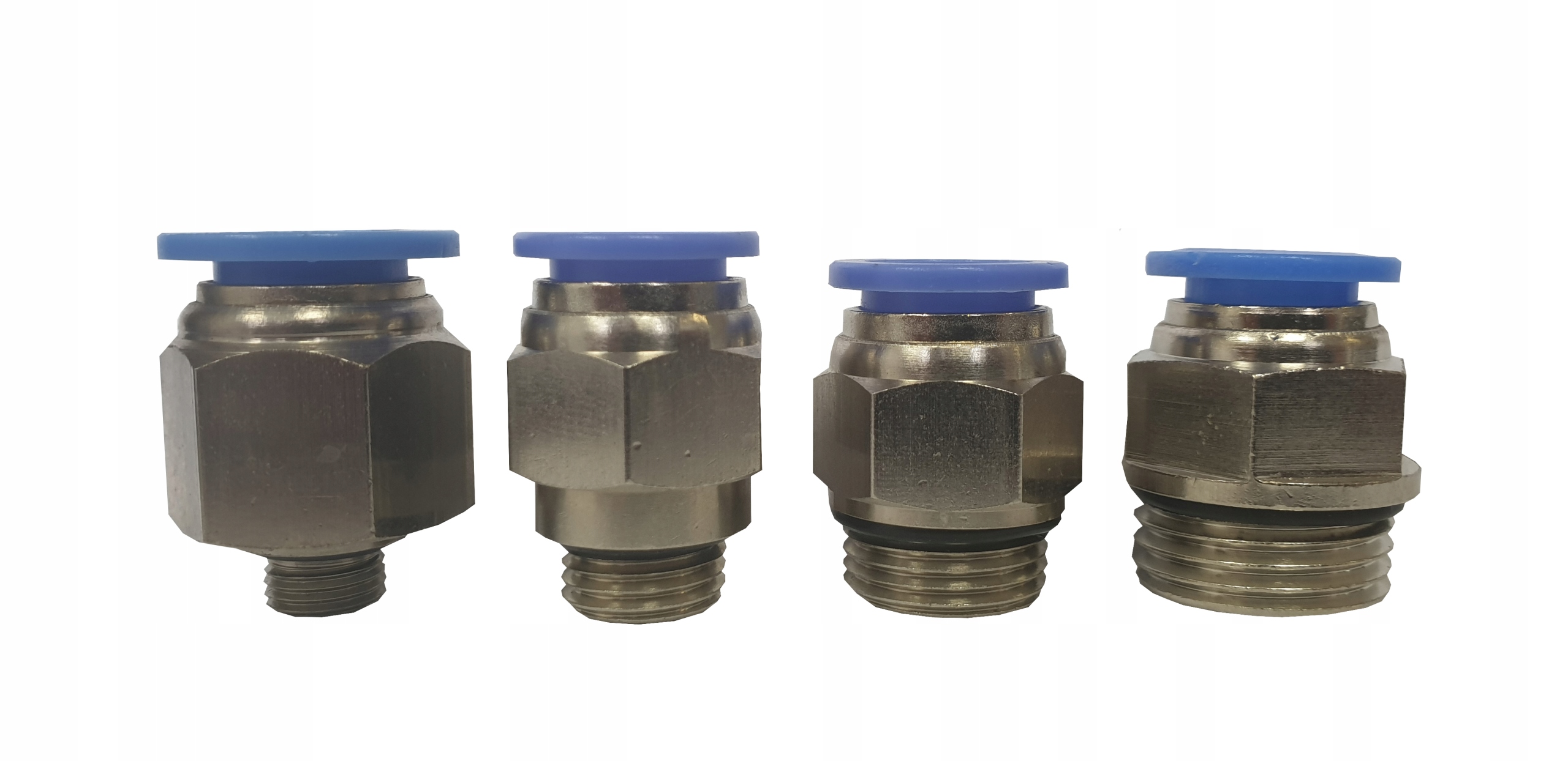 

Zestaw złączka prosta auto 6mm na różny gwint zew