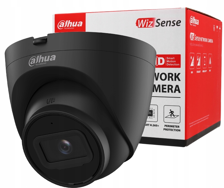 4MPx Ip kamera Dahua IPC-HDW2441T-S-0280B Black Analytika Wizsense