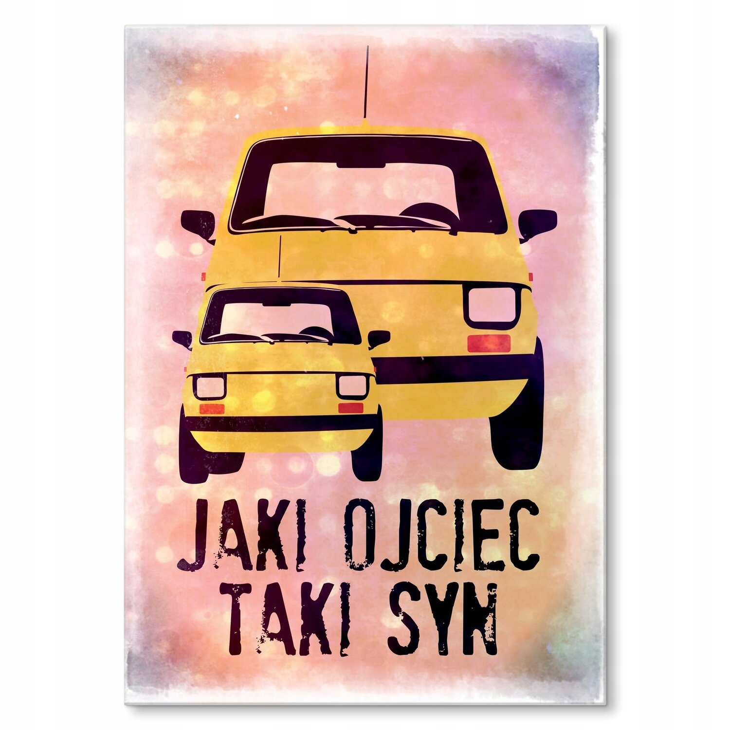 Kovový plakát Jaký otec takový syn Dárek 30 x 42 cm