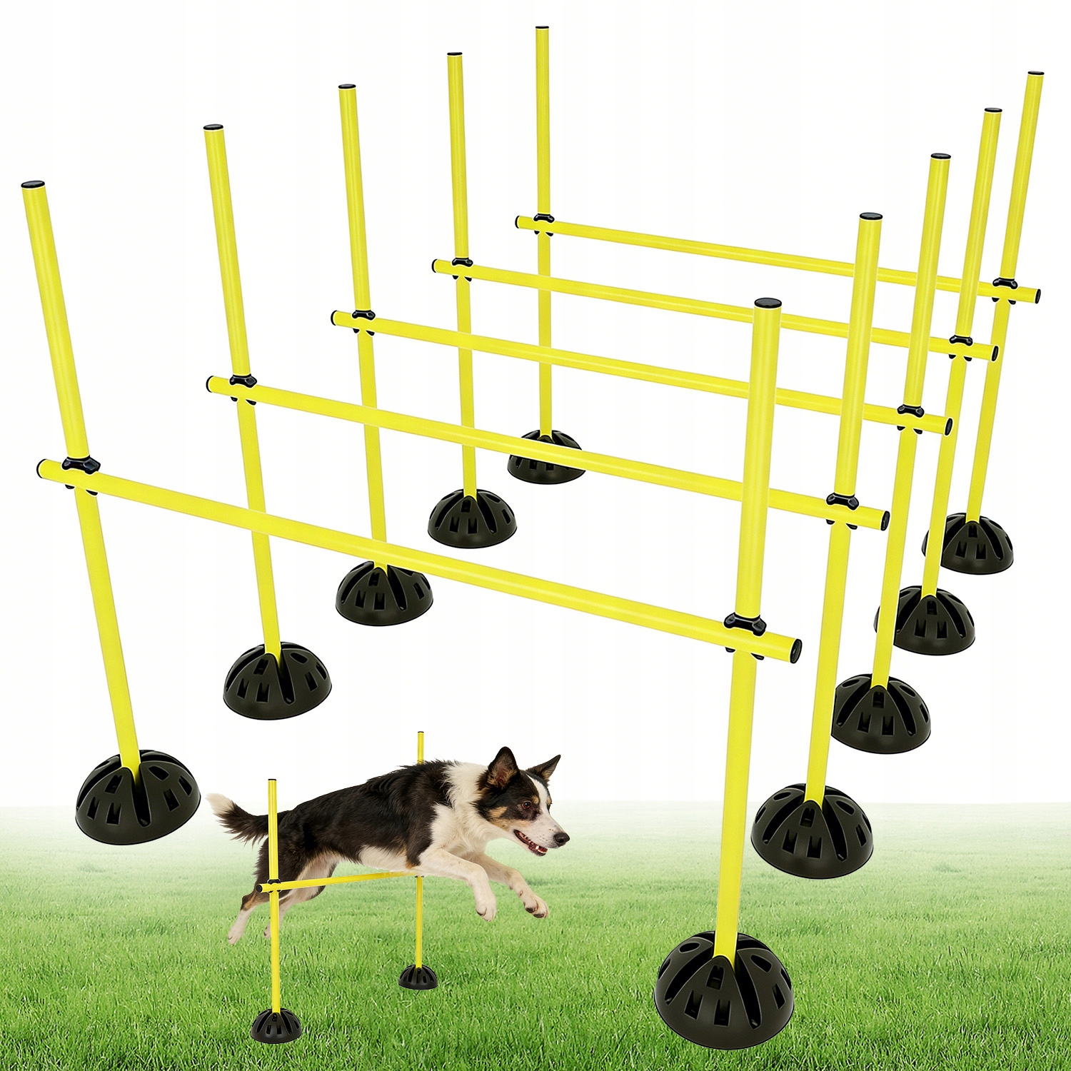Przeszkody Treningowe Agility Komplet Tyczki 1M Podstawy Dobra Elastyczność