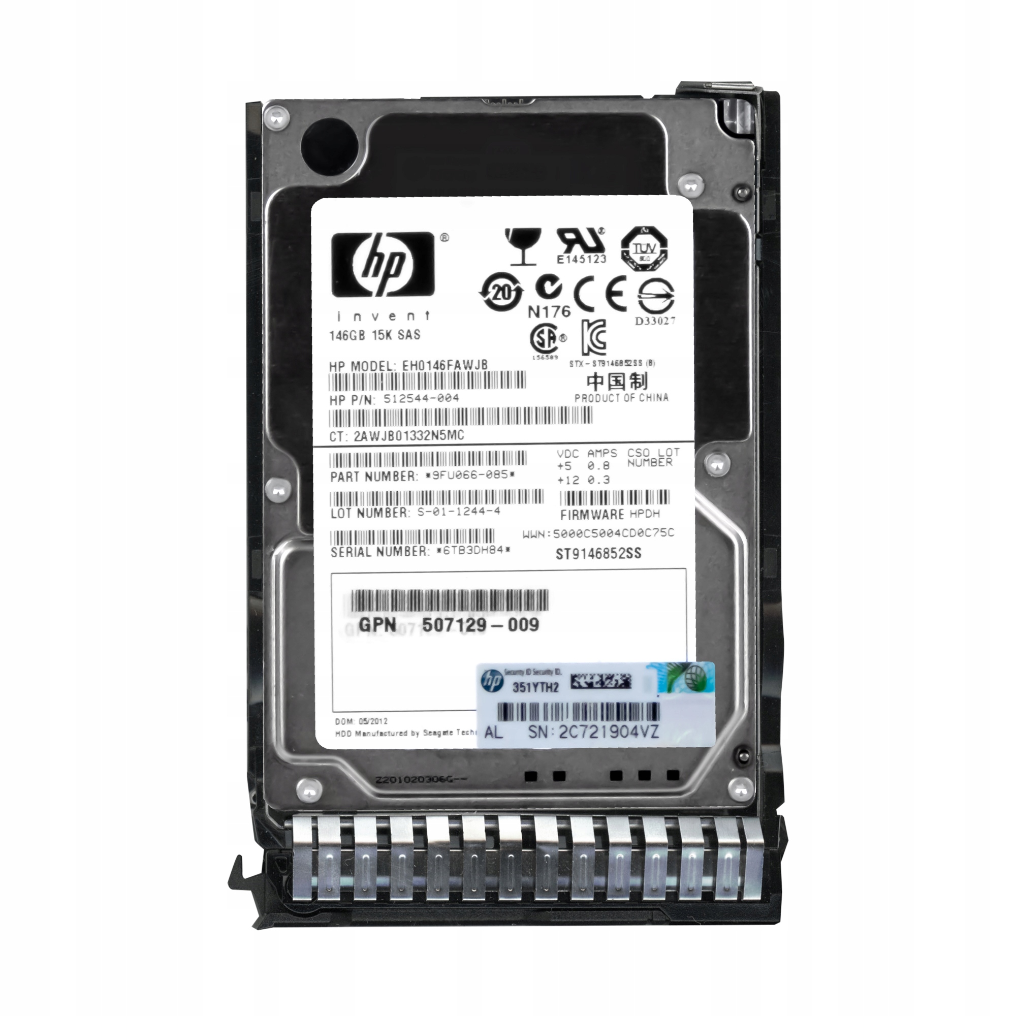 

Hp EH0146FAWJB 146GB 15K SAS-2 2.5'' 512744-001