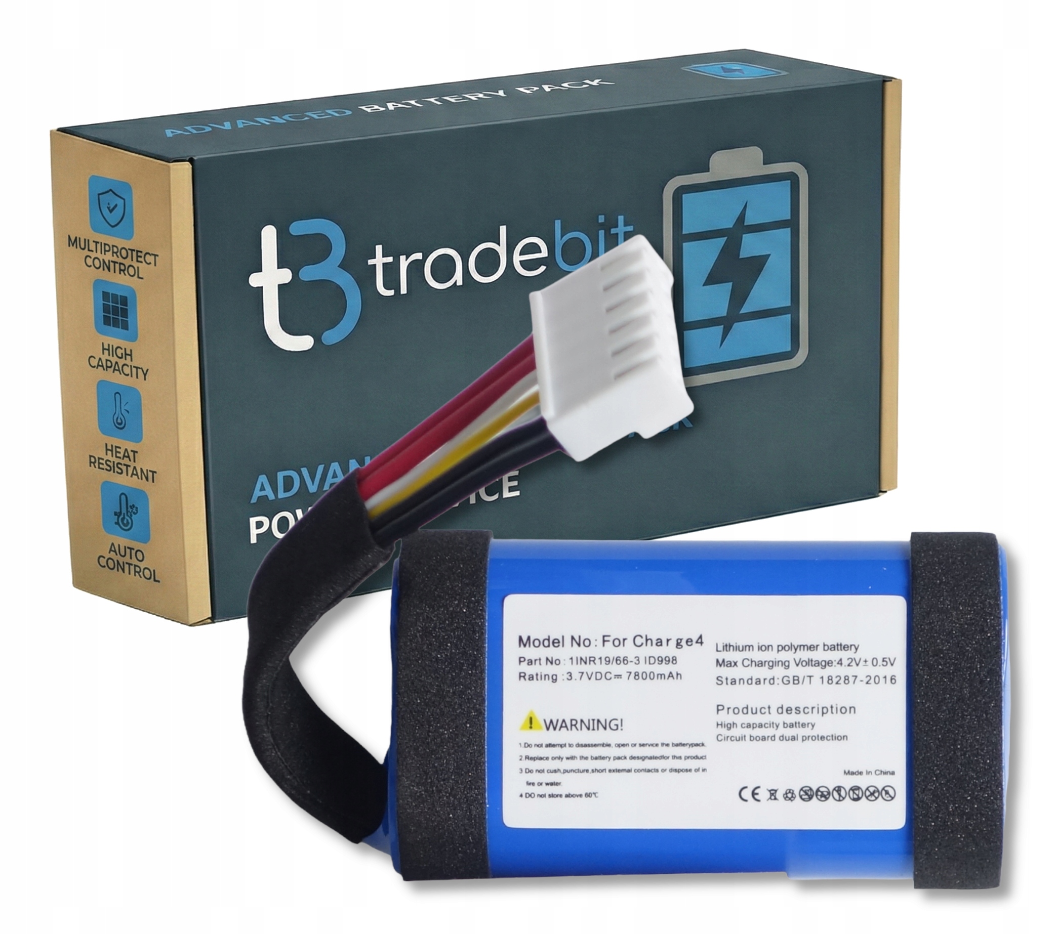 Akumulátor Baterie pro reproduktor Jbl Charge 5 GSP-1S3P-CH40 7500mAh 3,6V