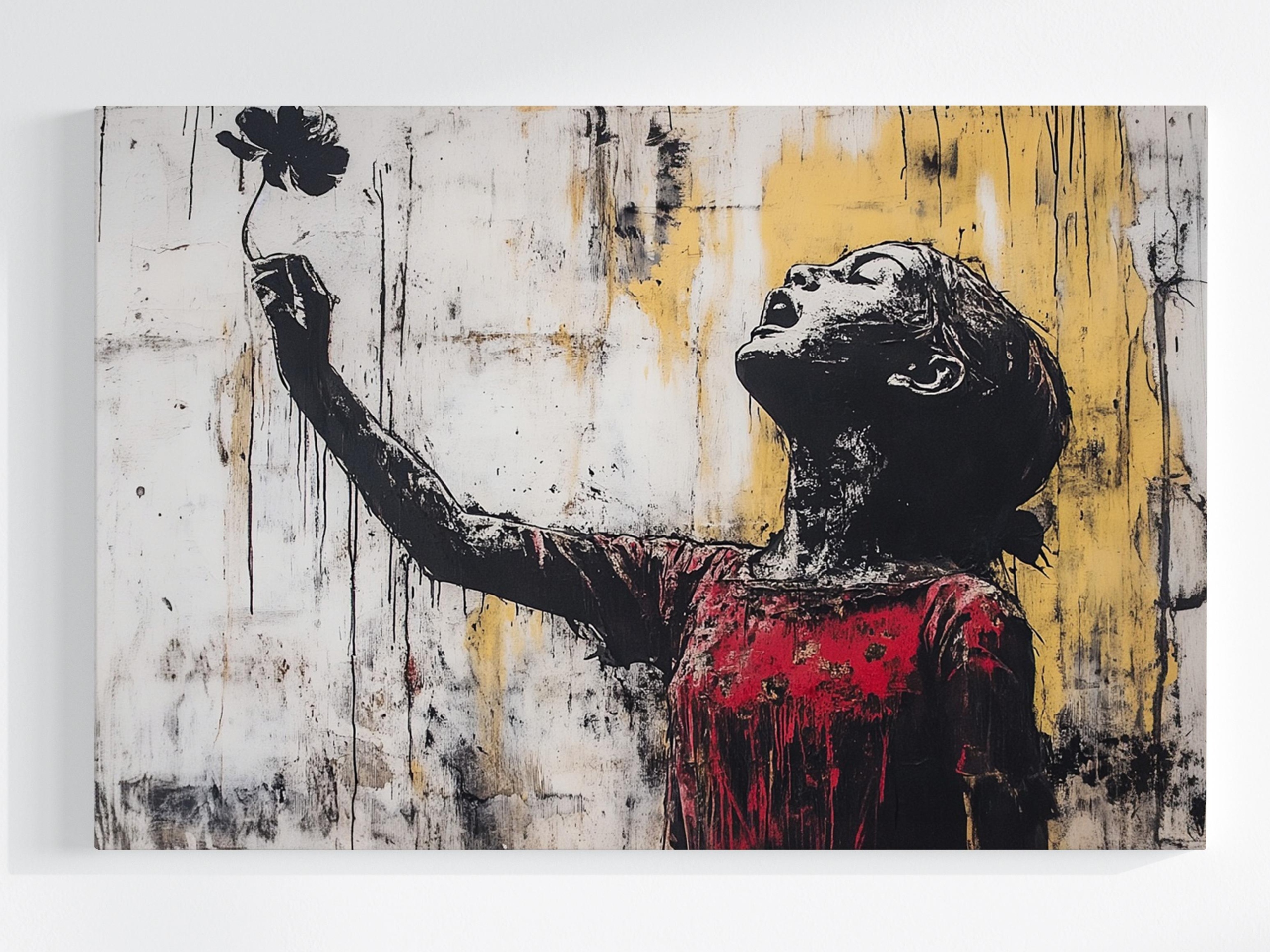 Obraz Na Plátně Canvas Graffiti Street Art Dítě Svoboda Naděje 120x80
