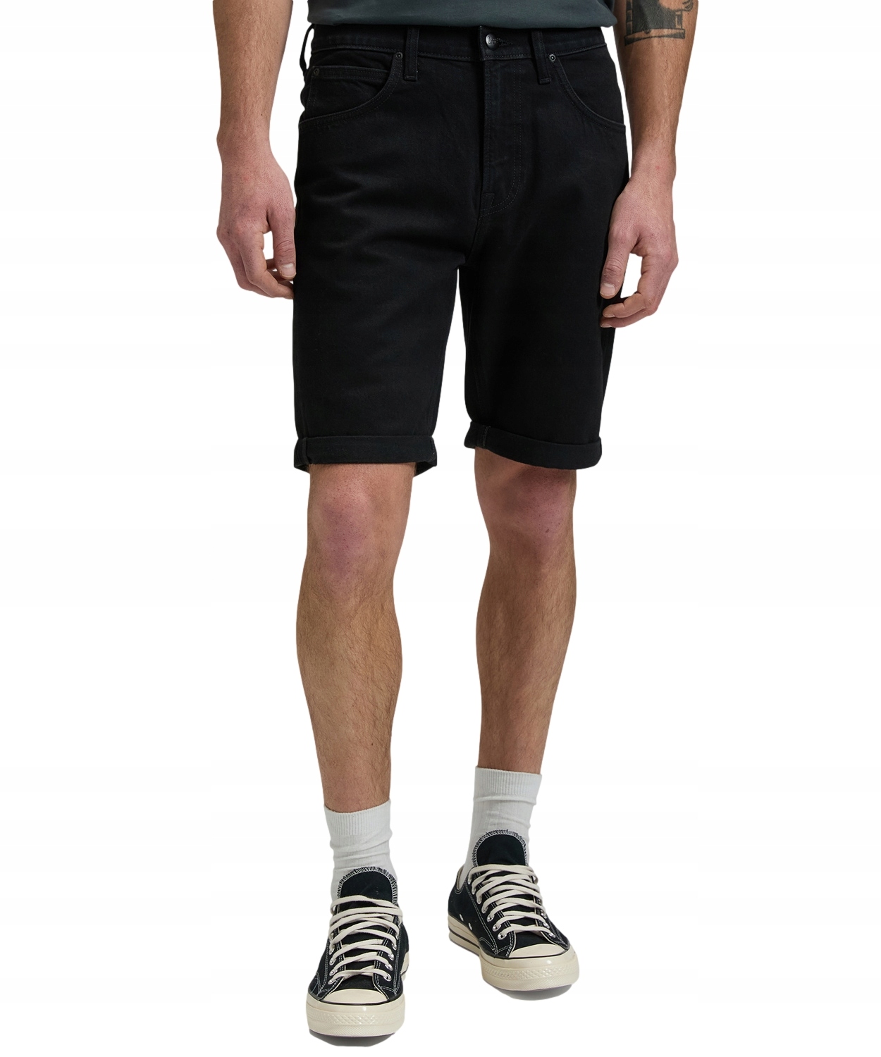Šortky Lee 5 Pocket Short 112376371 Clean Black W 30