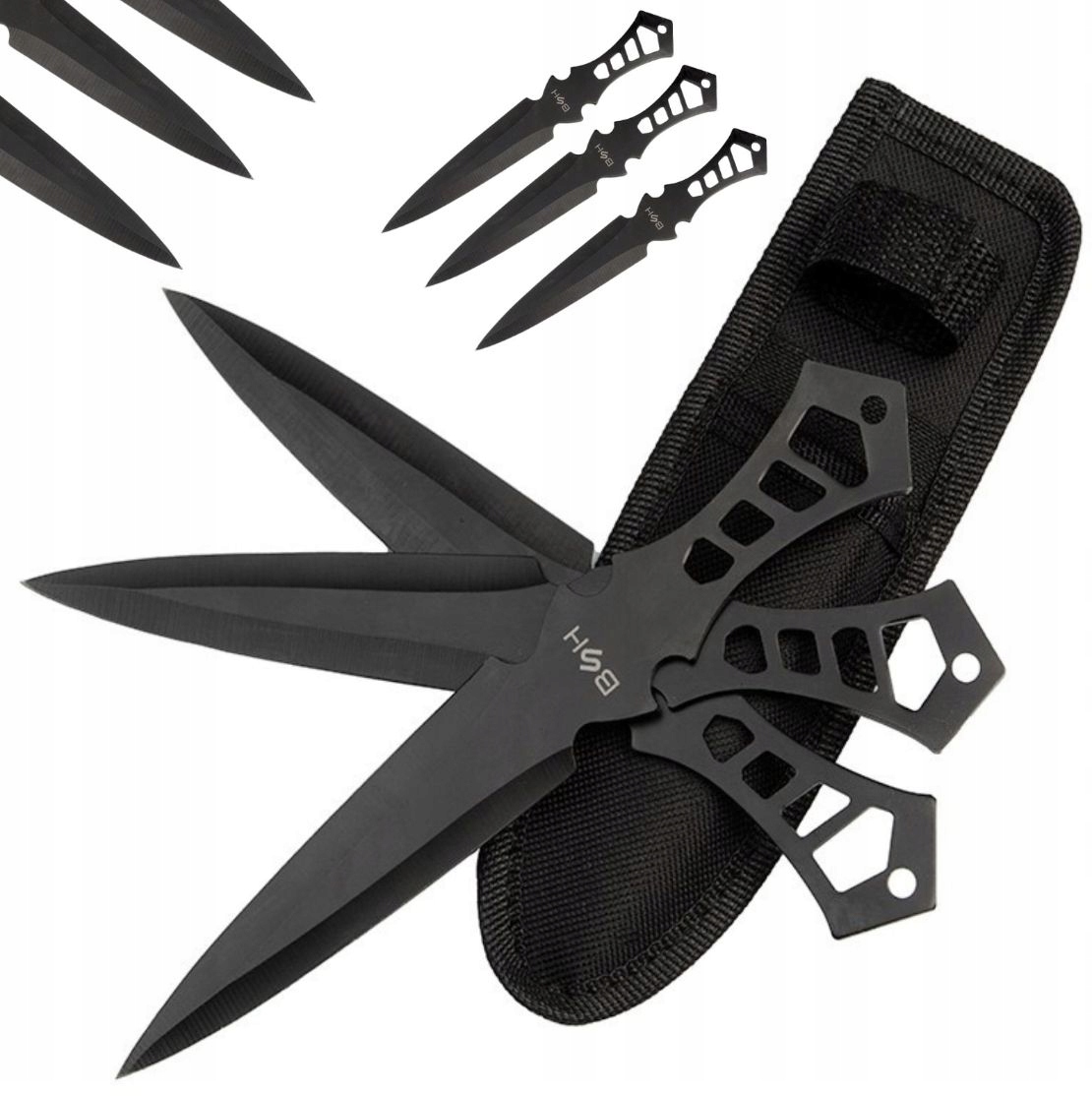 Nóż Rzutka Shuriken Noże Do Rzucania Taktyczne Survival 3szt. Pokrowiec