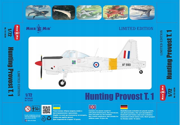 Hunting Provost T.1 Britské letectvo (limitovaná edice) war
