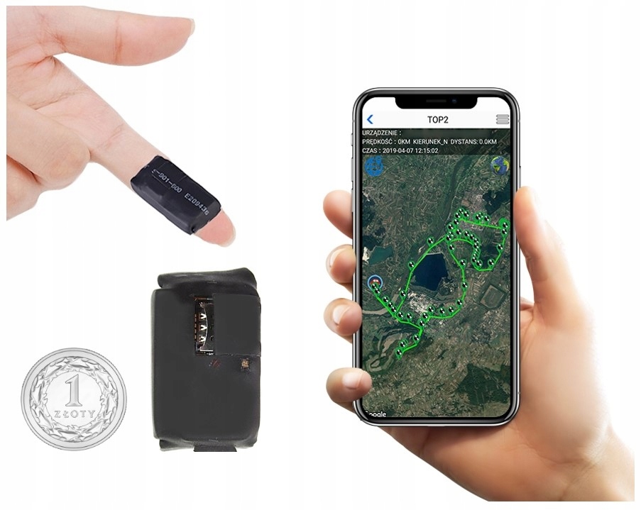 MINI LOKALIZATOR GPS PODSŁUCH NA ŻYWO ONLINE Z NAGRYWANIEM NA KARTĘ SD