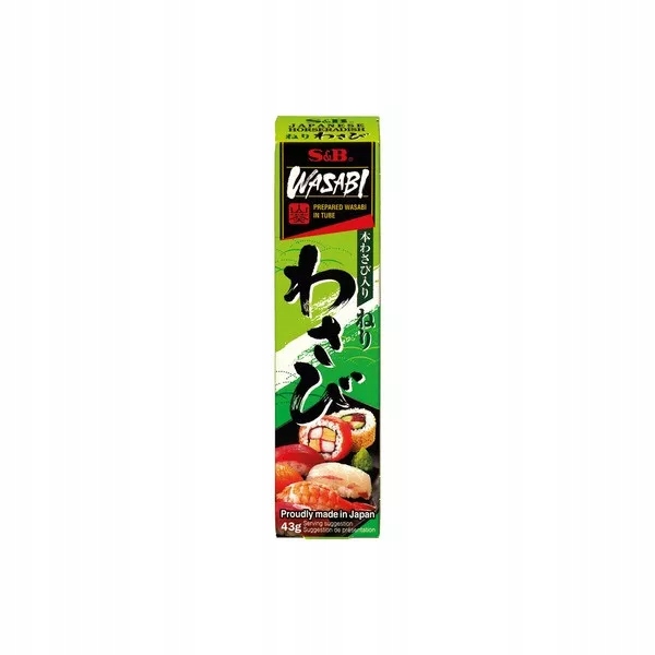 

Chrzan wasabi pasta,TUBA 43g S&b Japoński