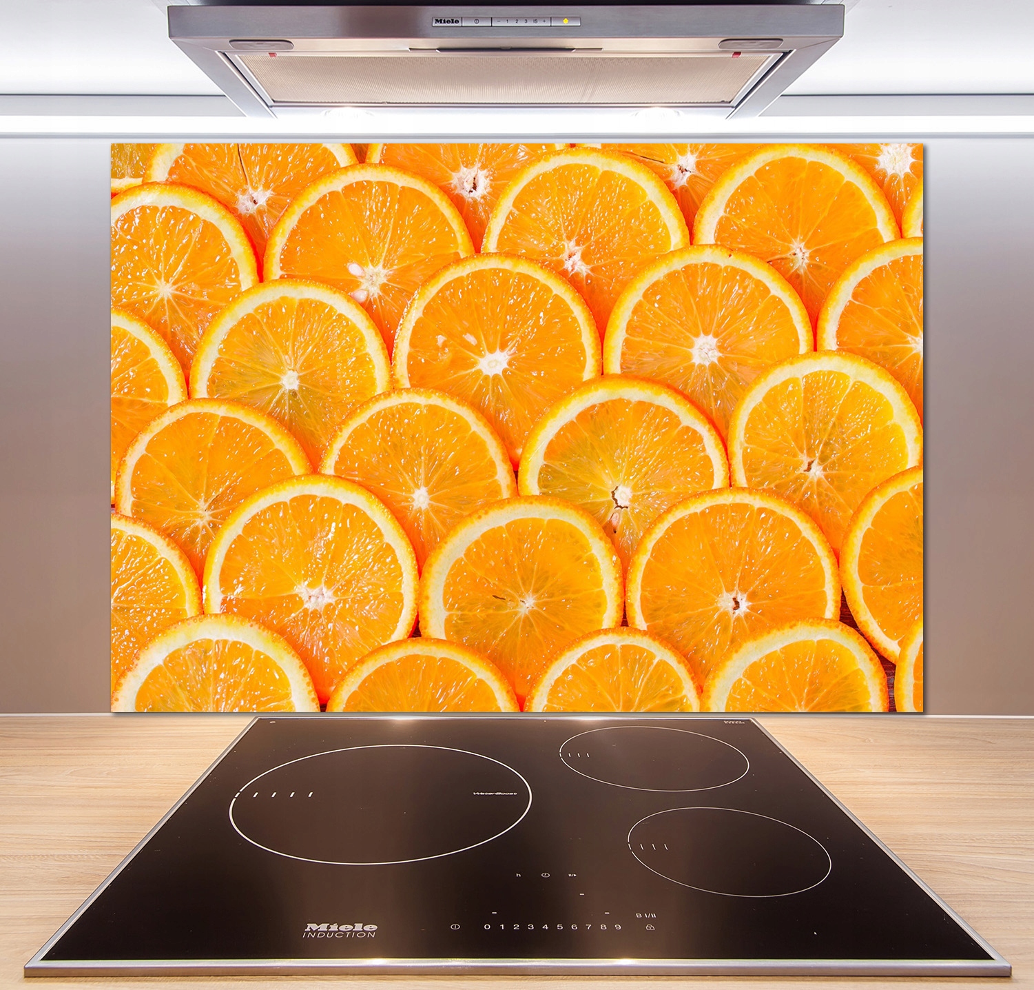 

Panel do kuchni Plastry pomarańczy 100x70 + Klej