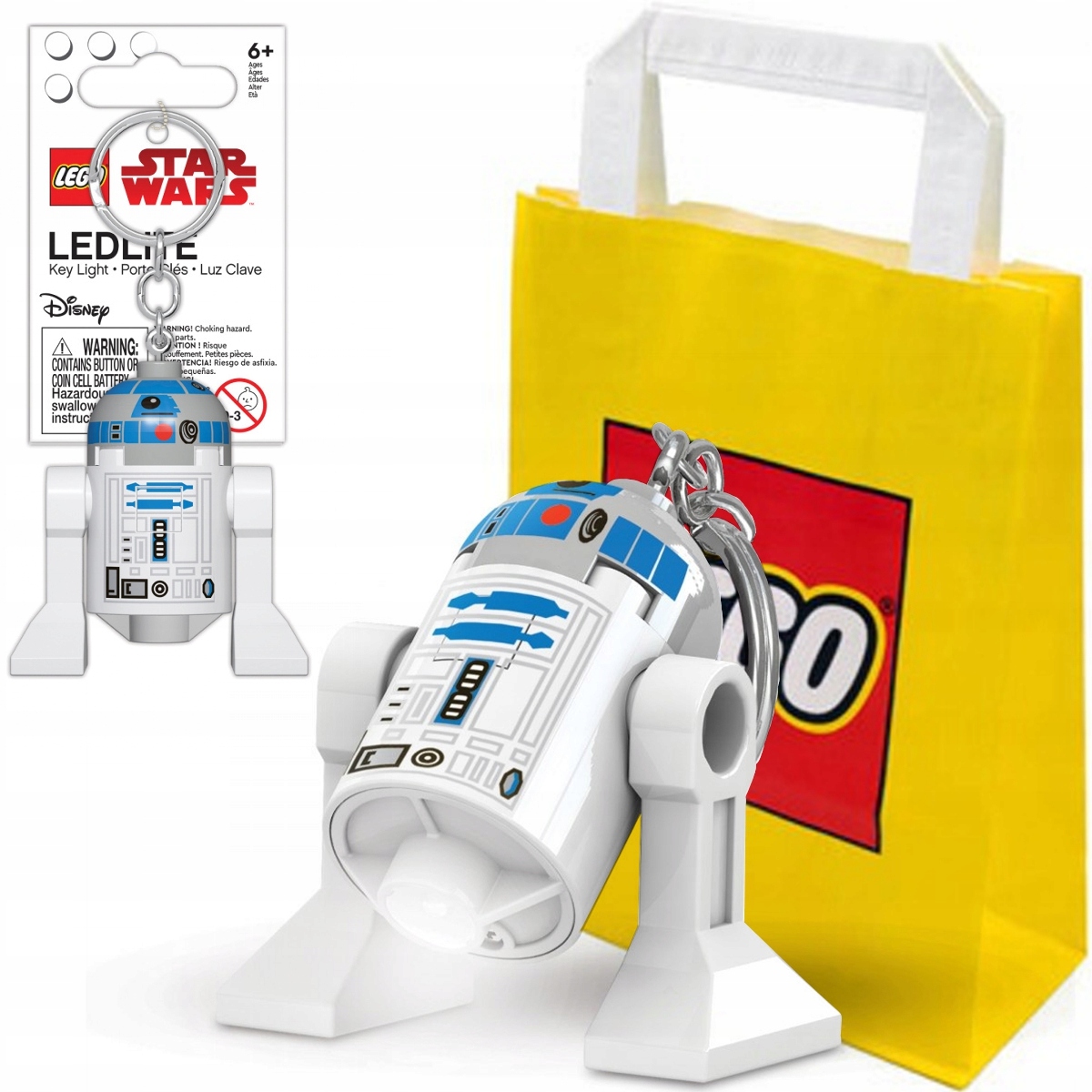 Lego Star Wars Brelok Latarka Breloczek Figurka Led R2D2 Torba Prezentowa