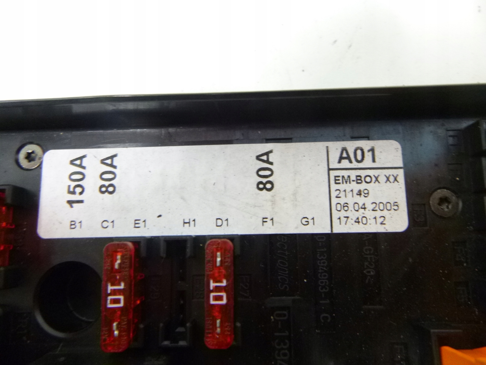 MODULE MODULE FUSIBLES VW GOLF 5 V 1.4 16V