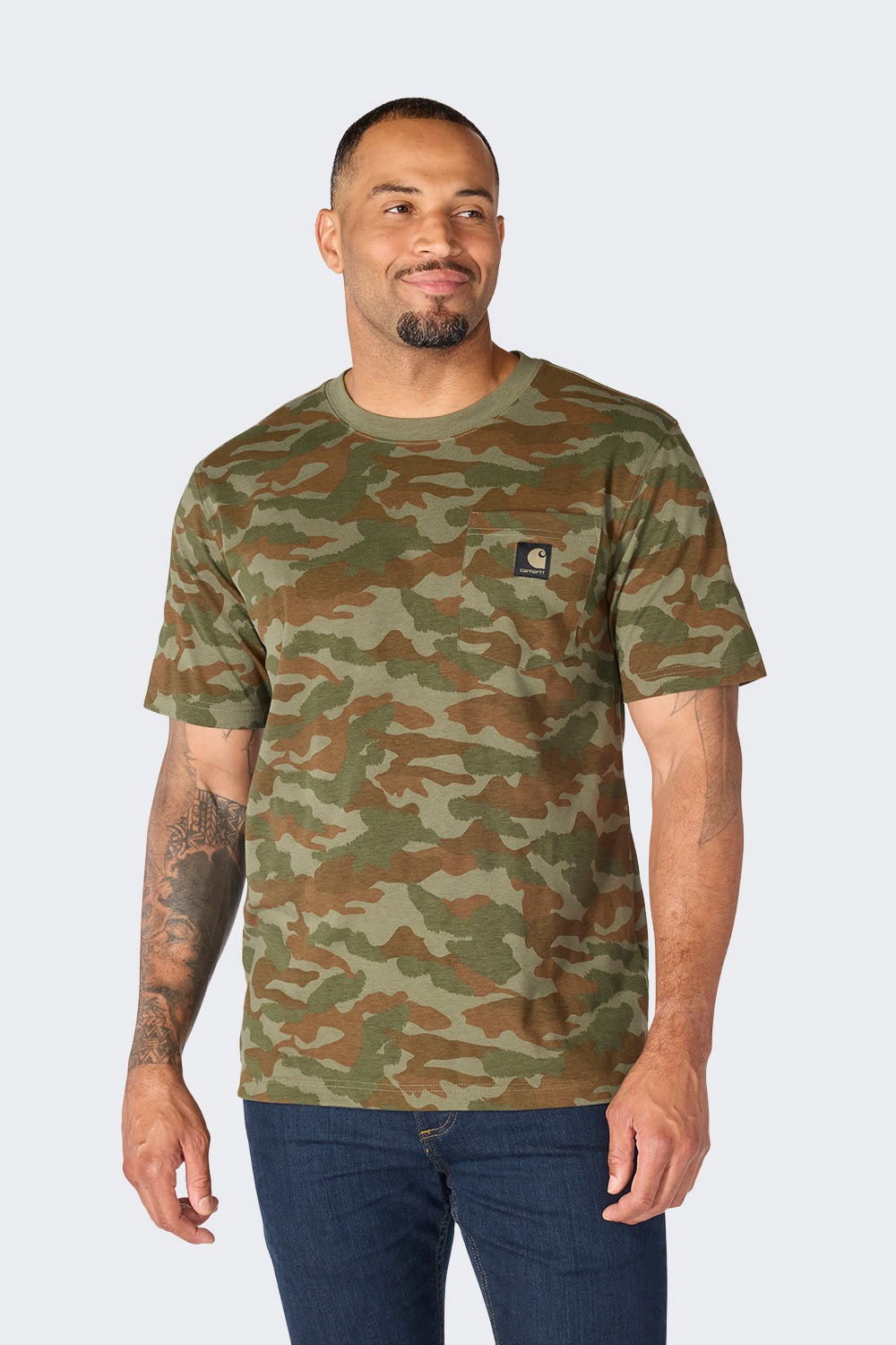 Tričko Carhartt Irvine Relaxed Camo