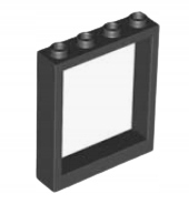 

Lego 6154 Okno Rama Okna 1x4x4 czarne Nowe (4g)