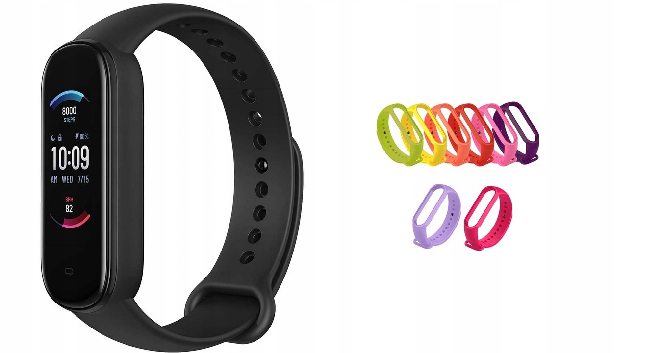 SMARTBAND SMARTWATCH AMAZFIT 5 AMOLED + 7 OPASEK
