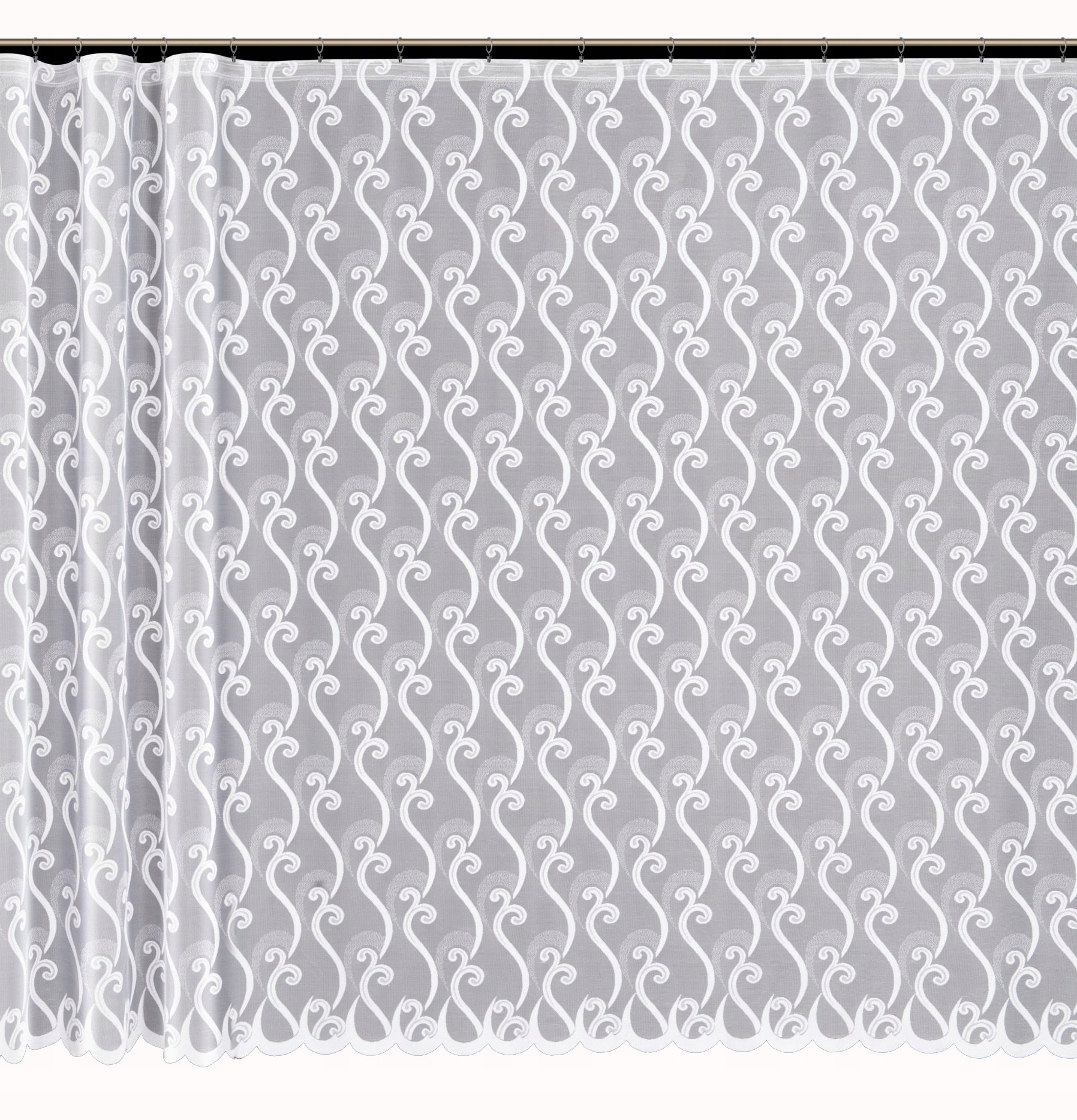 Mg Záclona žakár 4395 Bílá 400X160 s páskou M