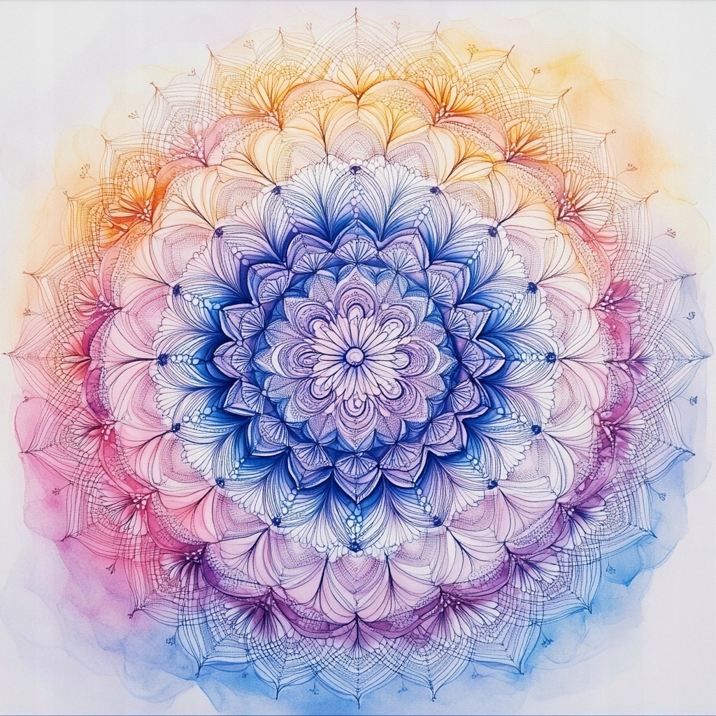 Obraz Na Plátně Canvas Mandala Harmonie Meditace Zen Duch Krajka 80x80