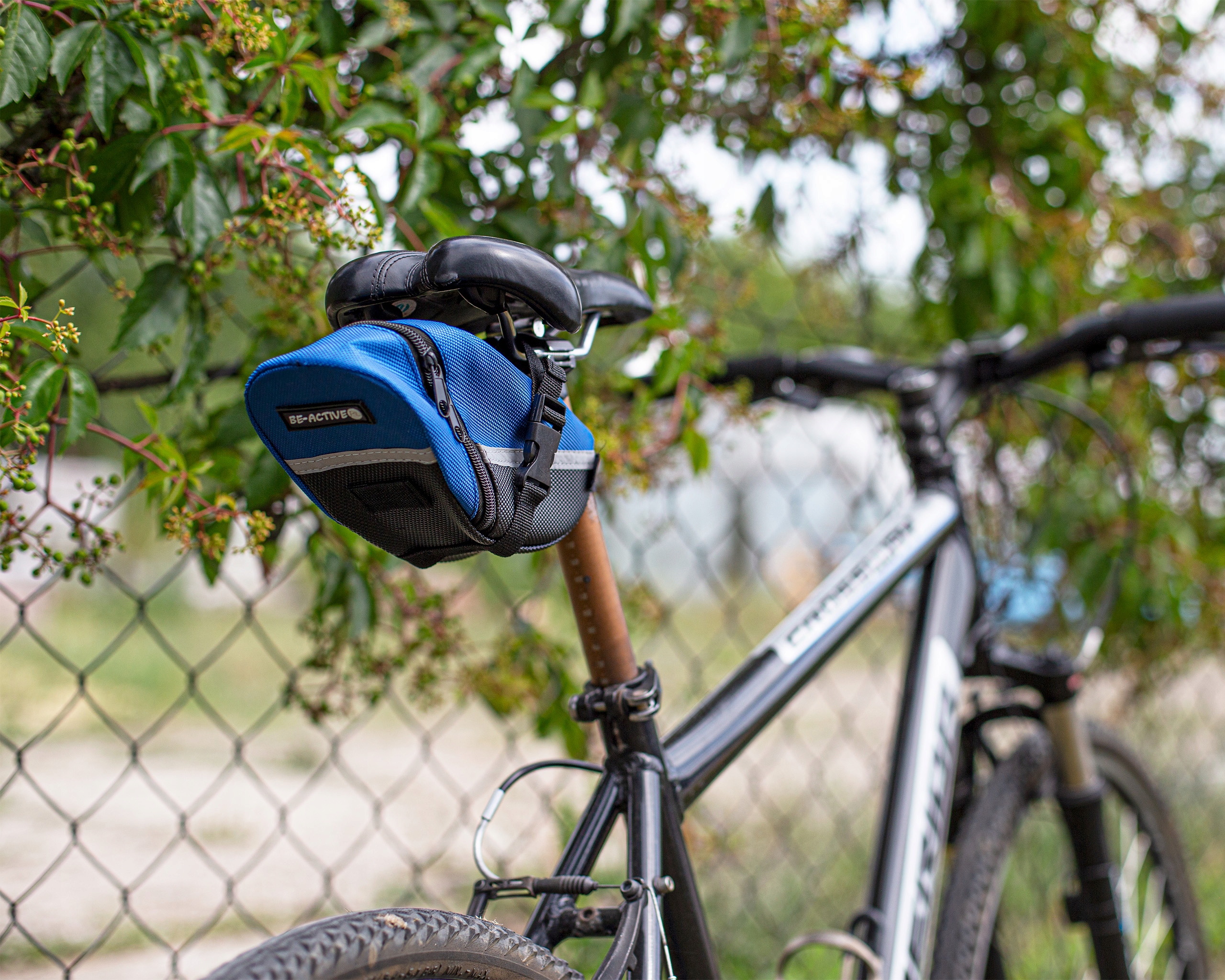 Sakwa rowerowa podsiodłowa torba pod siodełko wodoodporna niebieska — 6
