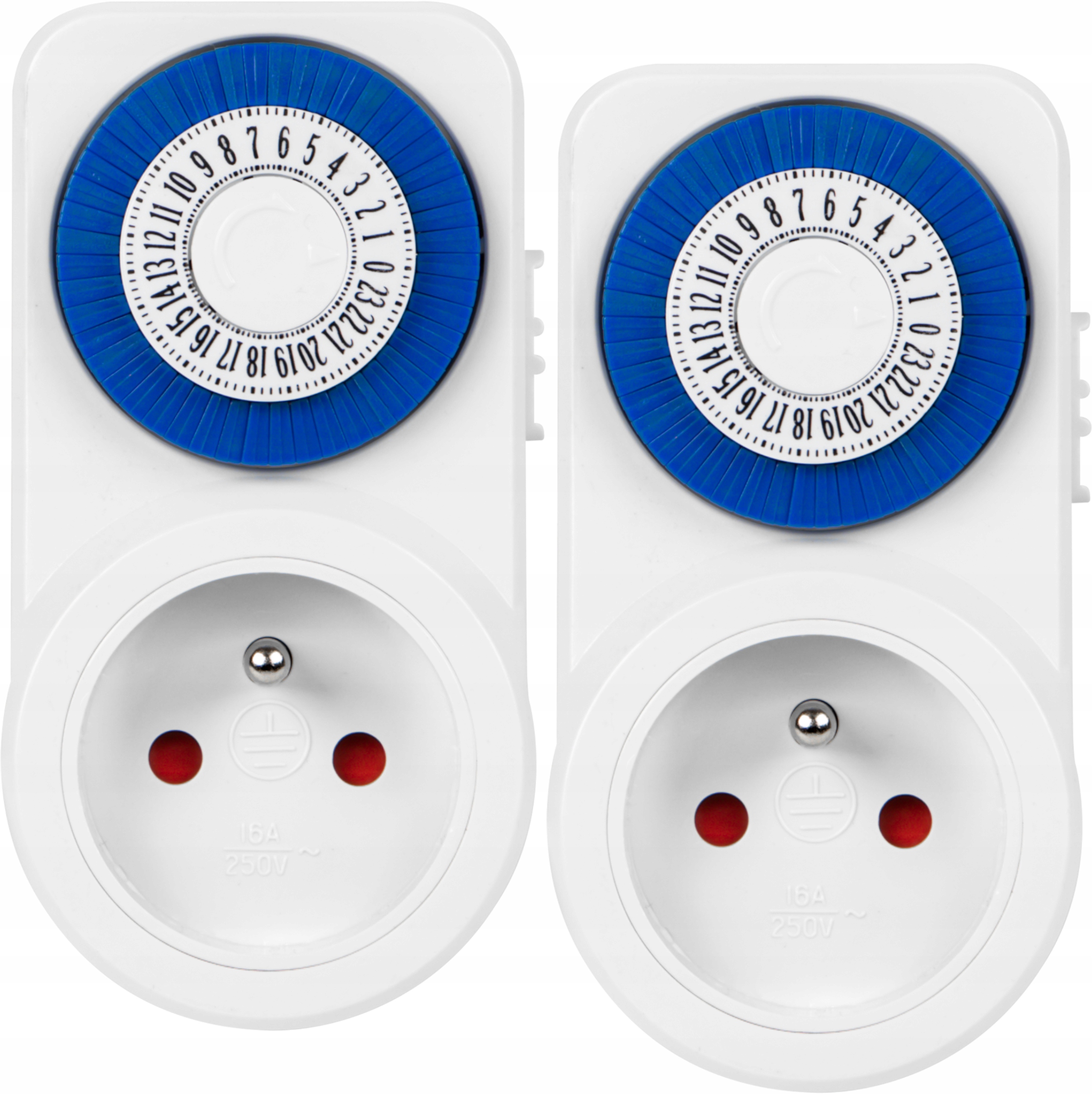 2× PROGRAMATOR CZASOWY ANALOGOWY TIMER WŁĄCZNIK WYŁĄCZNIK CZASOWY 3600W