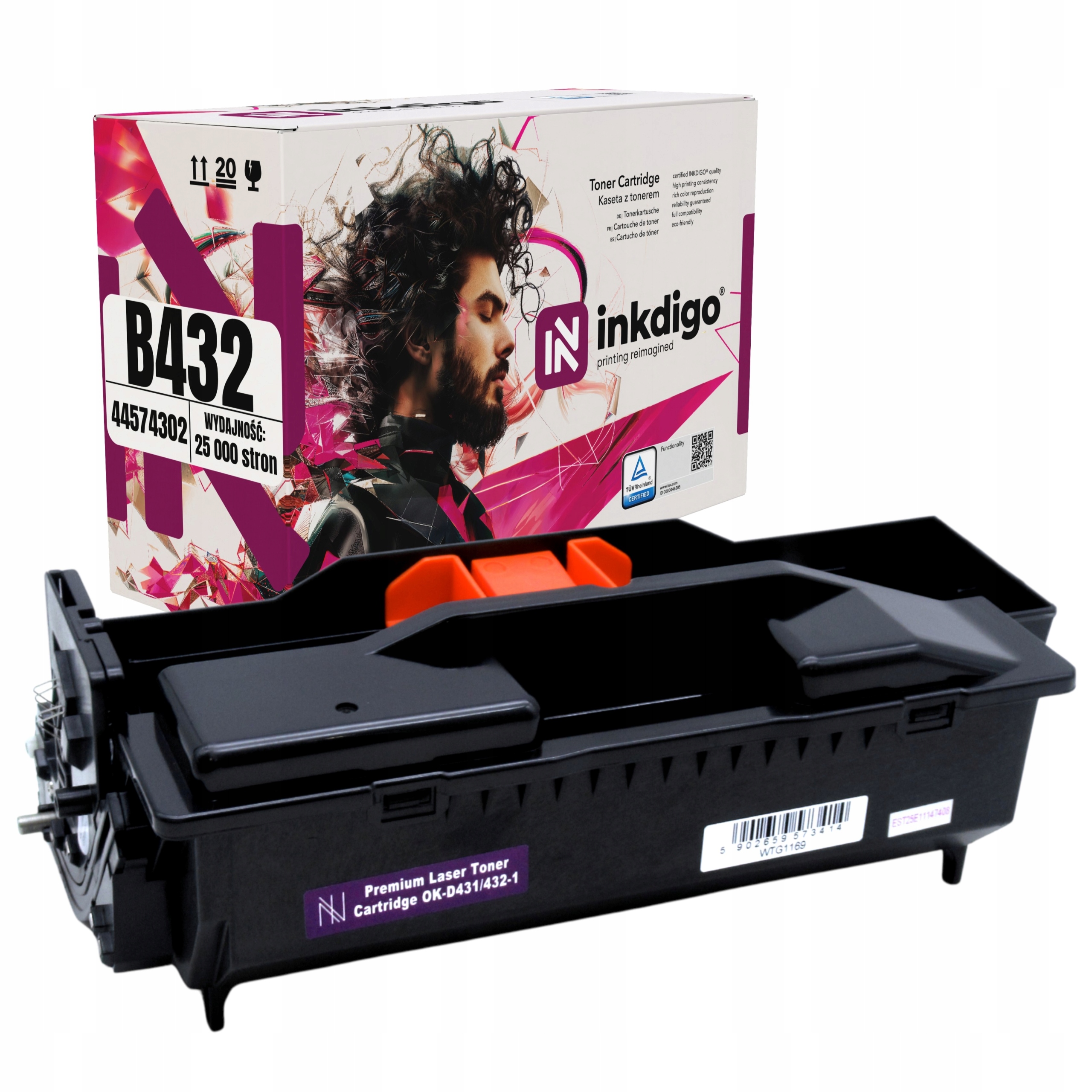 D432 XL Bęben Zamiennik Oki B44574302 do B412 B432 B512 MB471 MB472 MB492