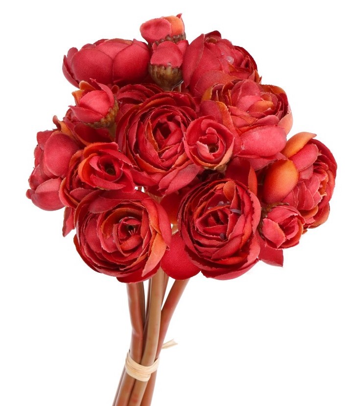 SZTUCZNE KWIATY GUMOWE BUKIET PIWONIA PEONIA