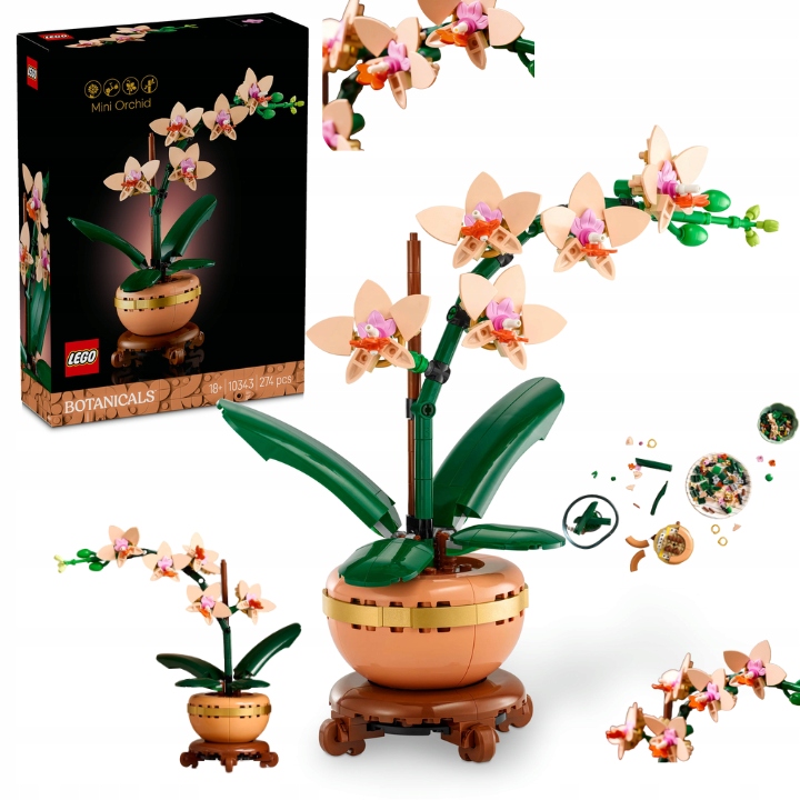 Klocki Lego Botanicals 10343 Mała Orchidea Kwiat Donica Kwiatki