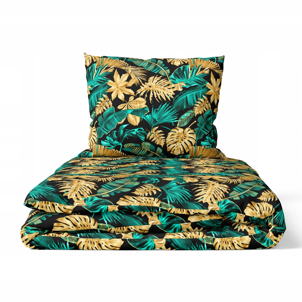 Sada Povlečení 160x200 2x70x80, 100% Bavlna, 140 g/m2, vzor: 3D listy