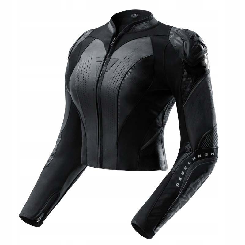 Dámska Kožená Motocyklová Bunda Rebelhorn Diva Rs Black W42