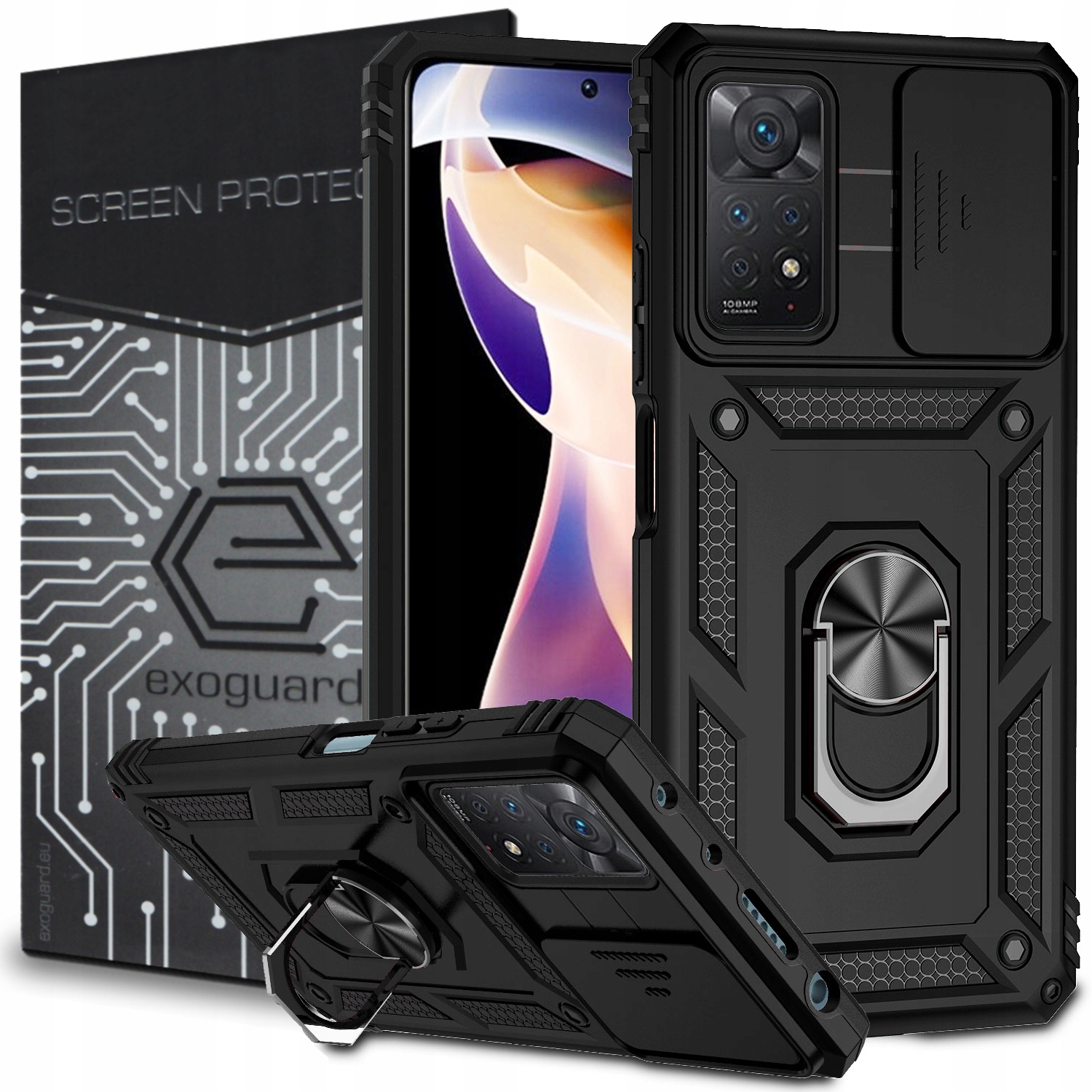 

Etui Pancerne+szkło do Redmi Note 11 Pro Pro 5G