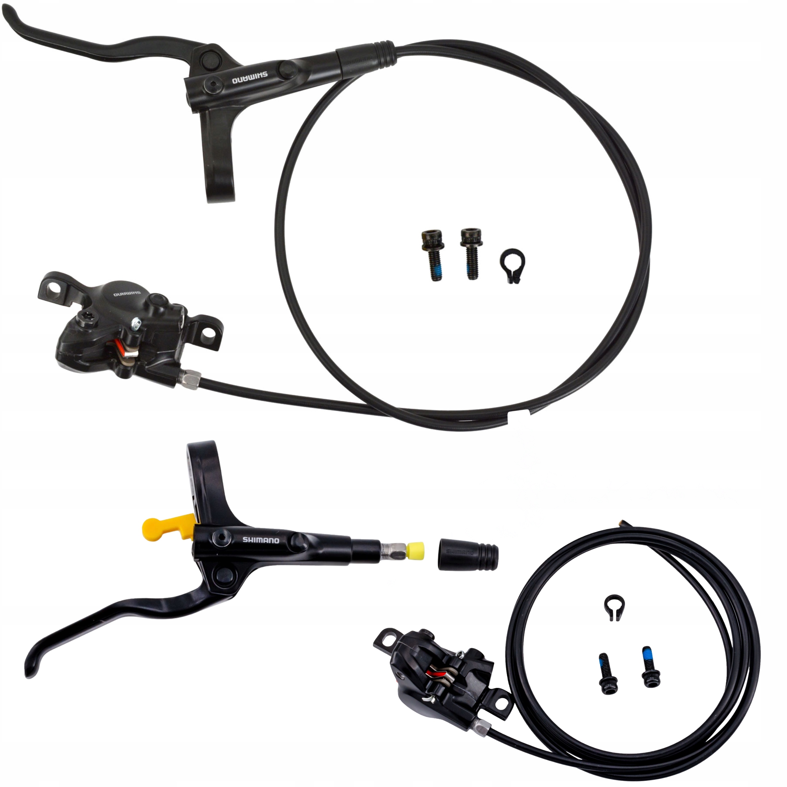 Hamulec hydrauliczny Shimano Altus MT-200 Komplet P+t 1000mm 2000mm